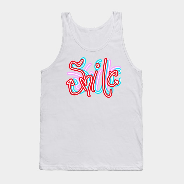 Smile Tank Top by Grafititee